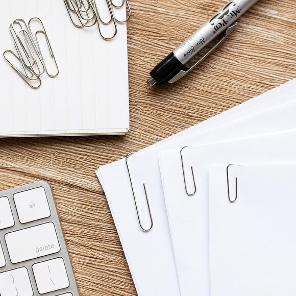 Paper Clips - 450 Pack Assorted Sizes, Silver, Large & Small Paper Clips - Picture 2 of 9